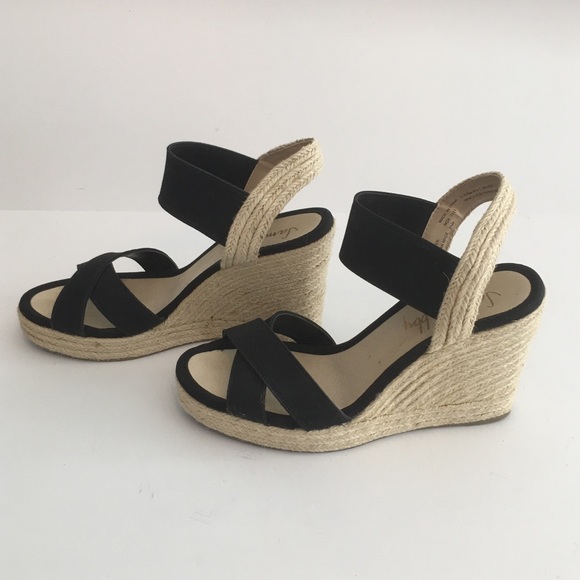 black rope wedges